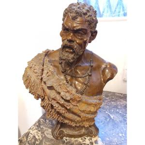 Moorish Terracotta Bust By Goldscheider